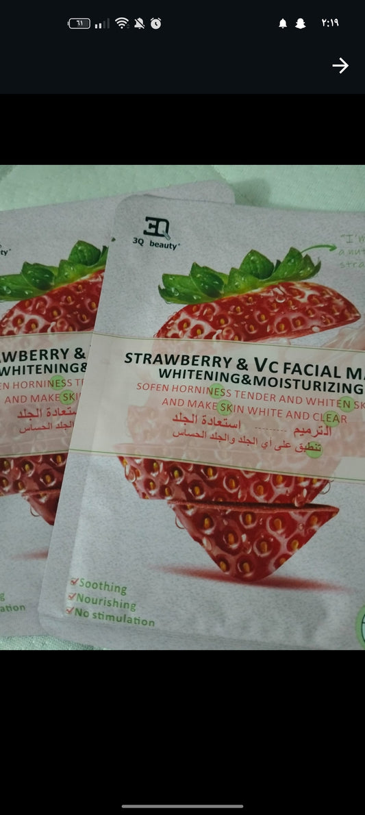 strawberre face mask