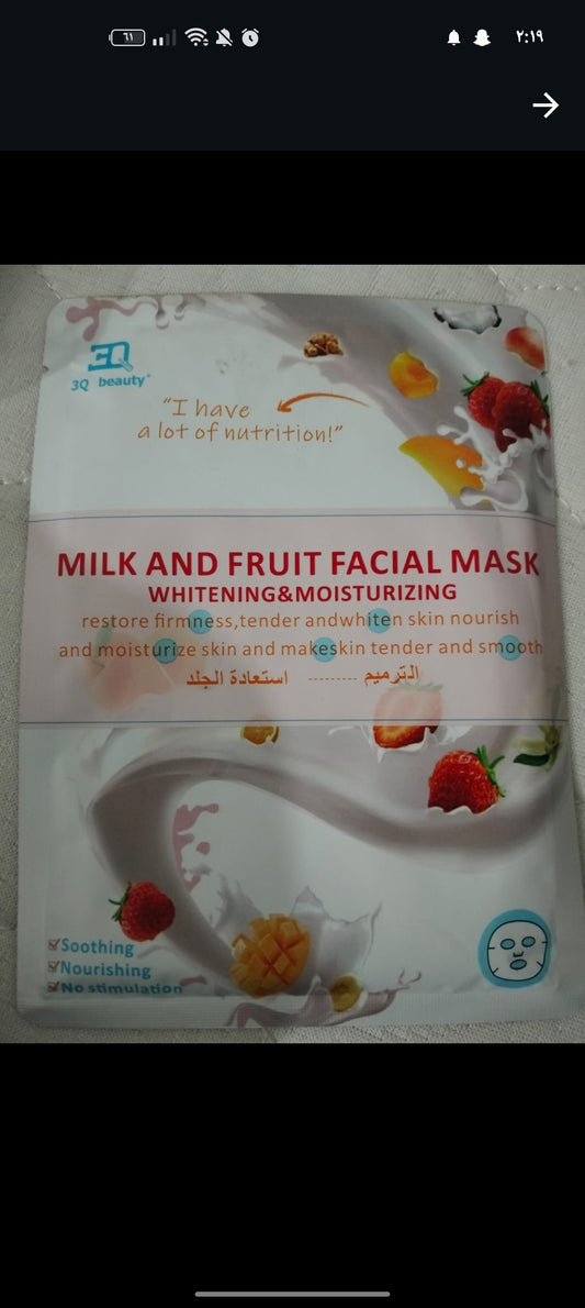 frute & milk face mask